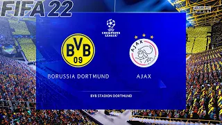 Borussia Dortmund vs Ajax | UEFA Champions League 2021/22 | Gameplay & Full match