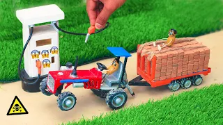 diy tractor mini petrol pump | science project | @DongFarming-zx3pq