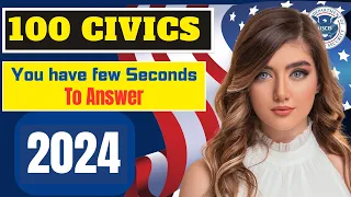 2024 (EASY Answer) USCIS Official 100 Civics Questions & Answers for US Citizenship Interview 2024