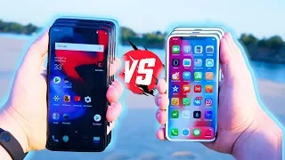 МОЩНЫЙ китайский СМАРТФОН за 30 000 РУБЛЕЙ vs iPhone за 70 000 РУБЛЕЙ  - Ждём OnePlus 6T..