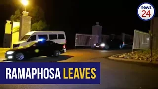 WATCH: Ramaphosa's motorcade leaves NEC meeting venue