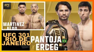 UFC 301: Pantoja vs Erceg; Martinez vs Aldo o Rei do Rio!