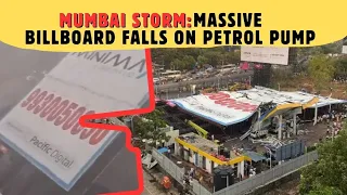 Billboard collapsed onto the people in India’s Mumbai, at least 14 killed