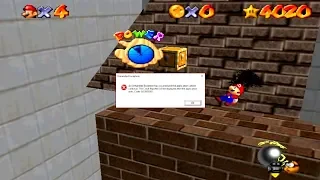 Super Mario 64 4 Different Crash Errors (Ultra HD 60 fps)