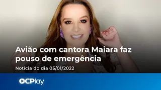 Avião com cantora Maiara faz pouso de emergência em Florianópolis