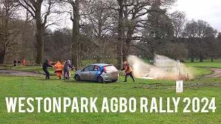 WESTON PARK AGBO RALLY 2024 - SHROPSHIRE STAGES RALLY - BREAKDOWN, WATER, OFFROAD.