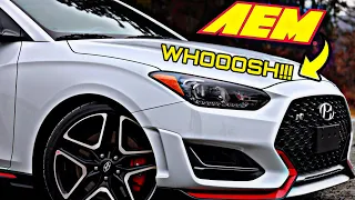 Veloster N AEM Cold Air Intake Install - This Easy Mod Made My Car Sound Even Better