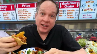 Tacos El Gordo Mexican Food FEAST in Las Vegas!