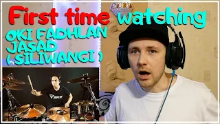 OKI FADHLAN - JASAD ( SILIWANGI ) DRUM PLAYTHROUGH REACTION