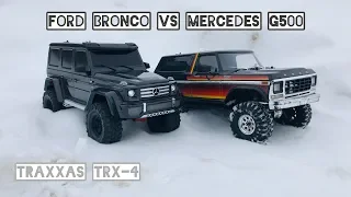 Ford уделывает Mercedes... | traxxas trx4 Bronco vs G500 | traxxas trx 4 sport
