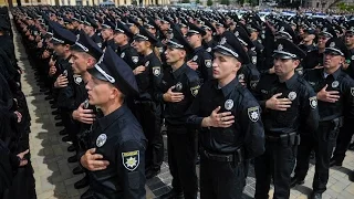 Арсен Аваков: "Не підведіть!". Cкладання присяги патрульними поліцейськими Києва