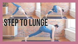 How to Step From Downdog to Lunge - Transition Tutorial