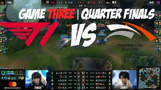 T1 vs HLE GAME 3 FULL VOD Quarterfinals Day 1 Worlds 2021