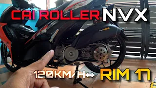 SERVIS CVT, TUKAR V-BELT & CAI BALIK ROLLER NVX BOLEH LOCK 120KM/H SENAFAS JA!!!