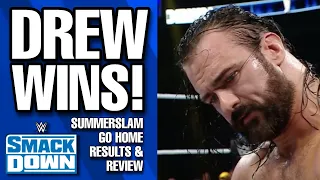 DREW WINS! BROCK LESNAR ATTACKS THEORY!! | WWE Smackdown Full Show Results & Review | 7/29/22