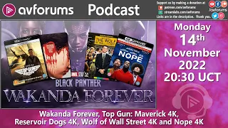 🎬 Wakanda Forever, Top Gun: Maverick 4K, Reservoir Dogs 4K, Wolf of Wall Street 4K and Nope 4K