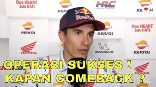 Mau tau gak ? BERITA MOTOGP HARI INI -  OPERASI MARC MARQUEZ SUKSES !