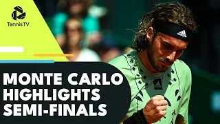 Tsitsipas vs Zverev; Davidovich Fokina vs Dimitrov | Monte Carlo 2022 Semi-Final Highlights