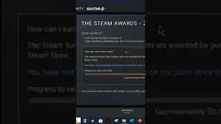 Get Steam Award 2023 Trading Cards #shorts #steam