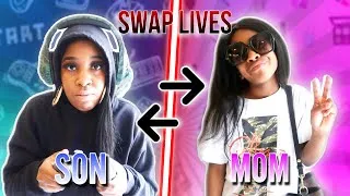 MOM and SON SWAP LIVES for a DAY *So FUNNY*