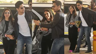 Newly Married Couple 🤩 Siddharth Malhotra and Kiara Advani Spotted at Jaisalmer Rajasthan Airport 😍💕