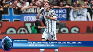 Cori razzisti contro Vlahovic durante Atalanta-Juve:  gesto ai tifosi dopo il gol