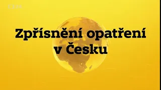 Mimořádná zpráva: Zpřísnění opatření v Česku – znělka ČT