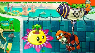 😈 НОВЫЙ ЗОМБИ НА ДИРИЖАБЛЕ! НОВОЕ РАСТЕНИЕ МЕХАНИК 🍃 Plants vs Zombies 2 (Растения против зомби 2)