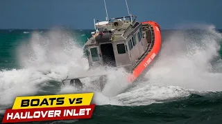 COAST GUARD IS FEARLESS AT HAULOVER! | Boats vs Haulover Inlet