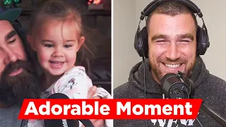 Jason Kelce's Daughter Wyatt Crash His Podcast With Brother Travis Kelce