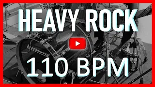 Heavy Hard Rock Drum Track 110 BPM