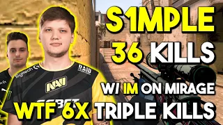 WTF 6x TRIPLE KILLS By s1mple 36Kills w/ -iM on Mirage - FACEIT 5V5 RANKED - CSGO POV - Aug 21, 2023