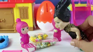 Küçük Cadı Ve Maşanın Şeker Makinesi Masha Çizgi Film