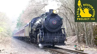 CNJ 113: Springtime Steam to Minersville (With Pacing) (4K)