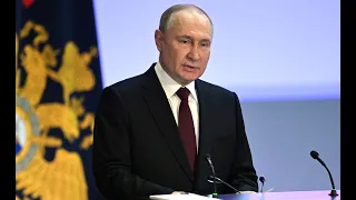 В.В.Путин выступил на ежегодном расширенном заседании коллегии Министерства внутренних дел России
