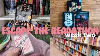 escape the readathon week two | weekly reading vlog