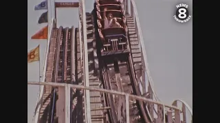 The Giant Dipper Roller Coaster in 1976