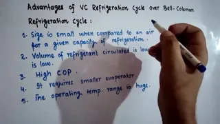 Advantages of VCRS over Bell Coleman Cycle | RAC 27