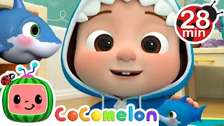 Baby Shark V2 (Hide and Seek Version) - CoComelon | Kids Cartoons & Nursery Rhymes | Moonbug Kids