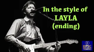 Guitar Backing Track in the Style of Eric Clapton-LAYLA