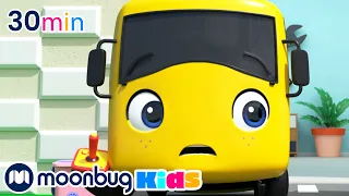 Where is the Toy Car? | Buster | Cars, Trucks & Vehicles Cartoon | Moonbug Kids