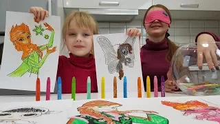 3 Маркера Челлендж НА ВРЕМЯ Мы Рисуем Вы Голосуете  Маргарита против Мамы 3 MARKER CHALLENGE