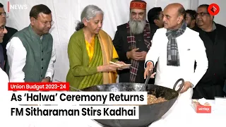 Halwa Ceremony Returns; Finance Minister Sitharaman Prepares For Union Budget 2023-24