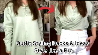 Outfit Styling Ideas. Stylish Dressing Hacks. Fashion Tips and Tricks for Girls and Women.