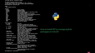 #2 What is pip? | How to install pip3 on macOS | pip commands