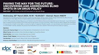 Paving the way for the future: Uncovering and addressing blind spots in United Nations drug policy