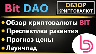 Криптовалюта Bit DAO - ПРОГНОЗ, ОБЗОР, ПЕРСПЕКТИВА (Launchpad CBX на Bybit)