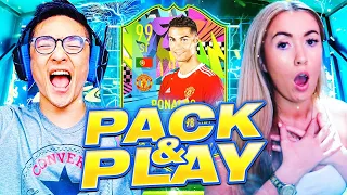 OMG ITS HAPPENING!!! FIFA 21 Pack & Play on FUTTIES MAN UTD RONALDO!! w/@ShaunaGames