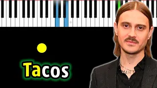 LITTLE BIG - TACOS | Piano_Tutorial | Разбор | KARAOKE | SHEETS + MIDI