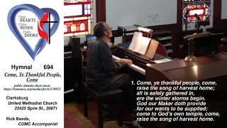 UMH 694 - Come, Ye Thankful People, Come - (ST. GEORGE'S WINDSOR) - Rick Beede